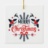 メリークリスマス セラミックオーナメント (裏面)