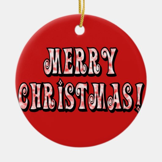 メリークリスマス！ セラミックオーナメント (正面)