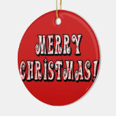 メリークリスマス！ セラミックオーナメント (左)