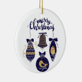 メリークリスマス セラミックオーナメント (右)
