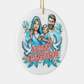 メリークリスマス セラミックオーナメント (右)