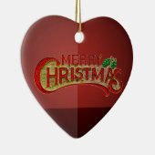 メリークリスマス セラミックオーナメント (右)