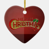 メリークリスマス セラミックオーナメント (正面)