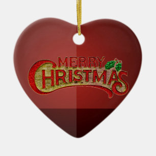 メリークリスマス セラミックオーナメント