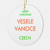 メリークリスマス、 セラミックオーナメント (左)