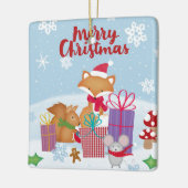 メリークリスマス セラミックオーナメント (左)