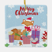 メリークリスマス セラミックオーナメント (正面)