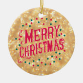 メリークリスマス セラミックオーナメント (正面)