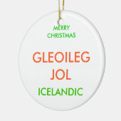 メリークリスマス, セラミックオーナメント (左)