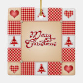メリークリスマス セラミックオーナメント (裏面)