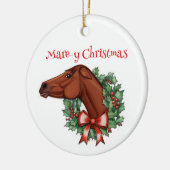 メリークリスマス セラミックオーナメント (左)