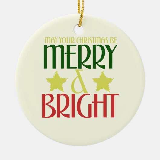 メリークリスマス セラミックオーナメント (正面)