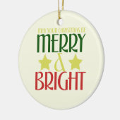 メリークリスマス セラミックオーナメント (左)