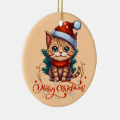 メリークリスマス セラミックオーナメント (右)