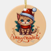 メリークリスマス セラミックオーナメント (正面)