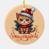 メリークリスマス セラミックオーナメント (裏面)