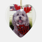 メリークリスマス セラミックオーナメント (右)