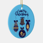 メリークリスマス セラミックオーナメント (右)