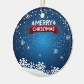 メリークリスマス セラミックオーナメント (左)