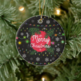 メリークリスマス セラミックオーナメント