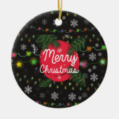 メリークリスマス セラミックオーナメント (正面)