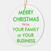 メリークリスマス, セラミックオーナメント (左)