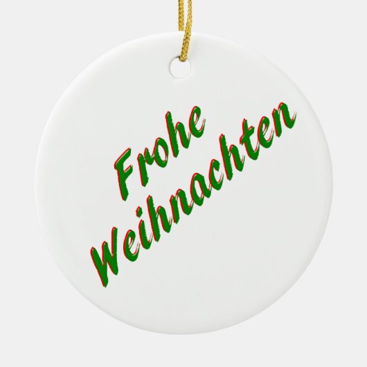 メリークリスマス セラミックオーナメント (正面)