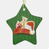 メリークリスマス! セラミックオーナメント (左)