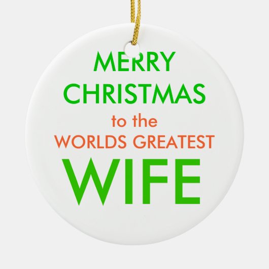 メリークリスマス、 セラミックオーナメント (正面)