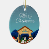 メリークリスマス セラミックオーナメント (右)