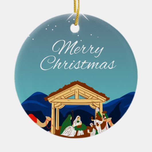 メリークリスマス セラミックオーナメント (正面)
