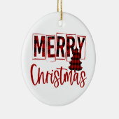 メリークリスマス セラミックオーナメント (右)