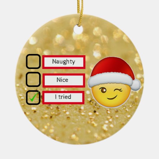 メリークリスマス セラミックオーナメント (正面)