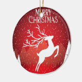 メリークリスマス セラミックオーナメント (左)