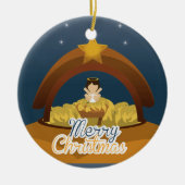 メリークリスマス セラミックオーナメント (正面)