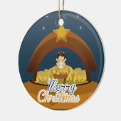 メリークリスマス セラミックオーナメント (左)