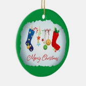 メリークリスマス セラミックオーナメント (右)