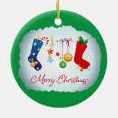 メリークリスマス セラミックオーナメント (裏面)