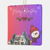 メリークリスマス セラミックオーナメント (左)