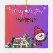 メリークリスマス セラミックオーナメント (裏面)