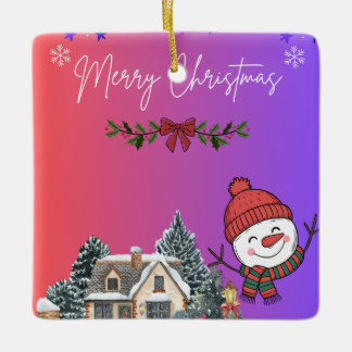 メリークリスマス セラミックオーナメント