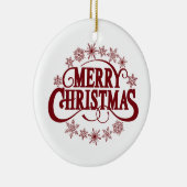 メリークリスマス セラミックオーナメント (右)