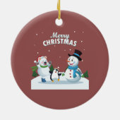 メリークリスマス セラミックオーナメント (裏面)