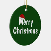 メリークリスマス セラミックオーナメント (右)
