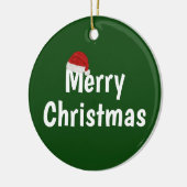 メリークリスマス セラミックオーナメント (左)