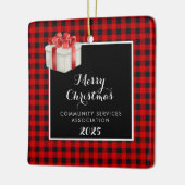 メリークリスマス セラミックオーナメント (左)