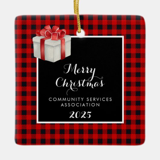 メリークリスマス セラミックオーナメント (正面)