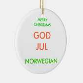 メリークリスマス、 セラミックオーナメント (右)