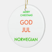 メリークリスマス、 セラミックオーナメント (左)