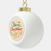 メリークリスマス セラミックボールオーナメント (右)